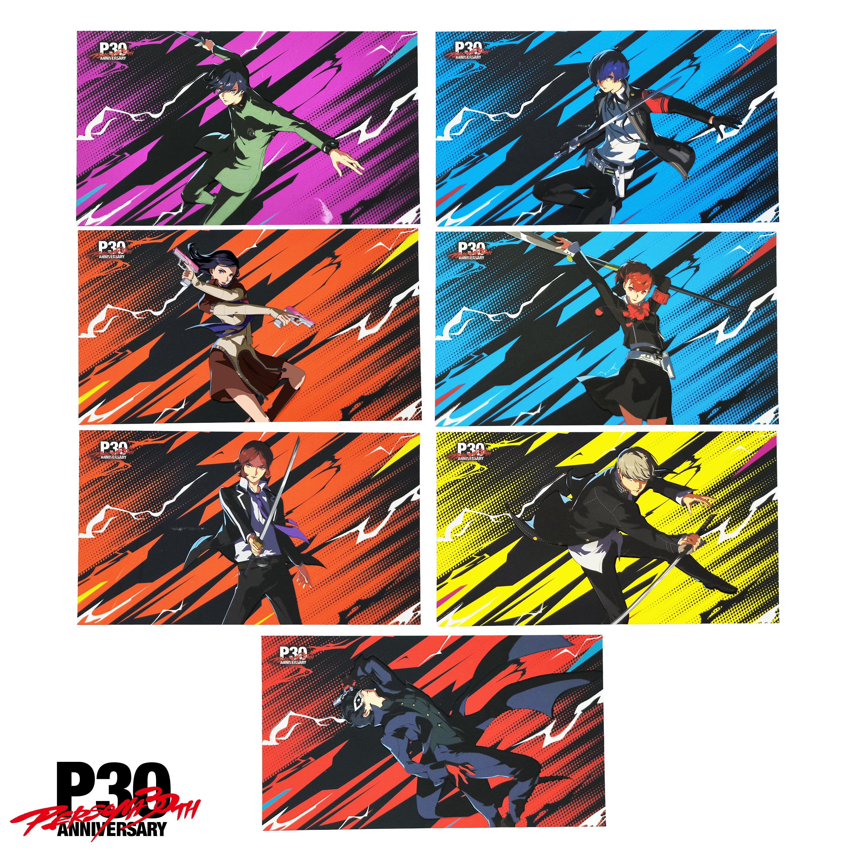 PRE-ORDER] Persona 30th Anniversary: 7-Piece Postcard Set – SHOP ATLUS