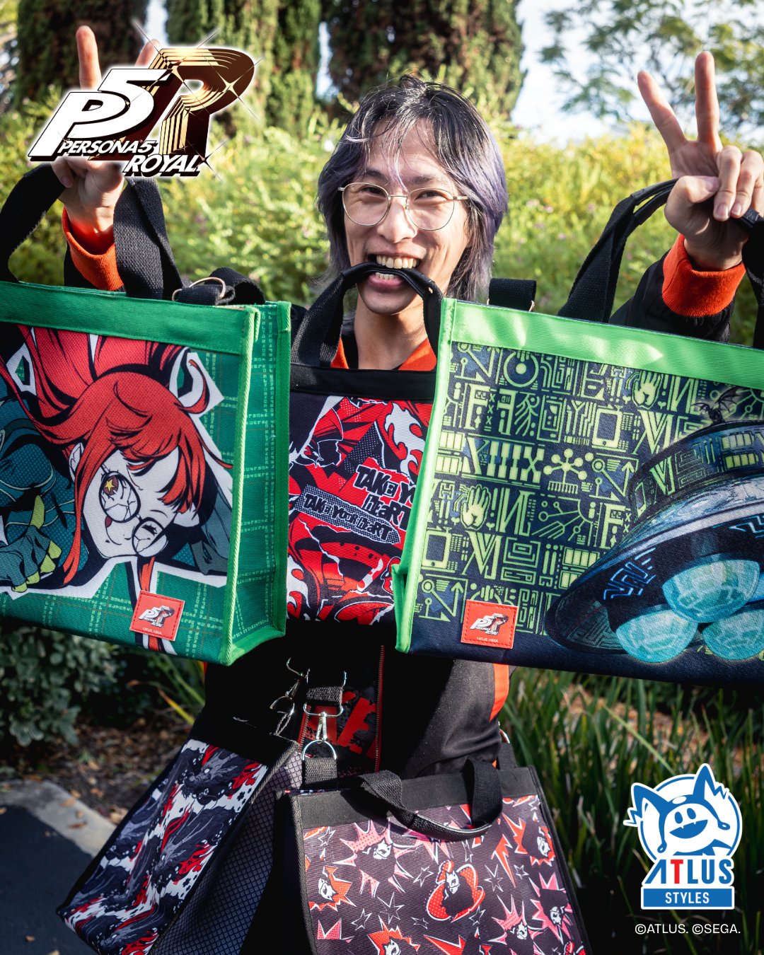 [PRE-ORDER] Persona 5 Royal: Multipurpose Structured Canvas Tote Bag - Necronomicon