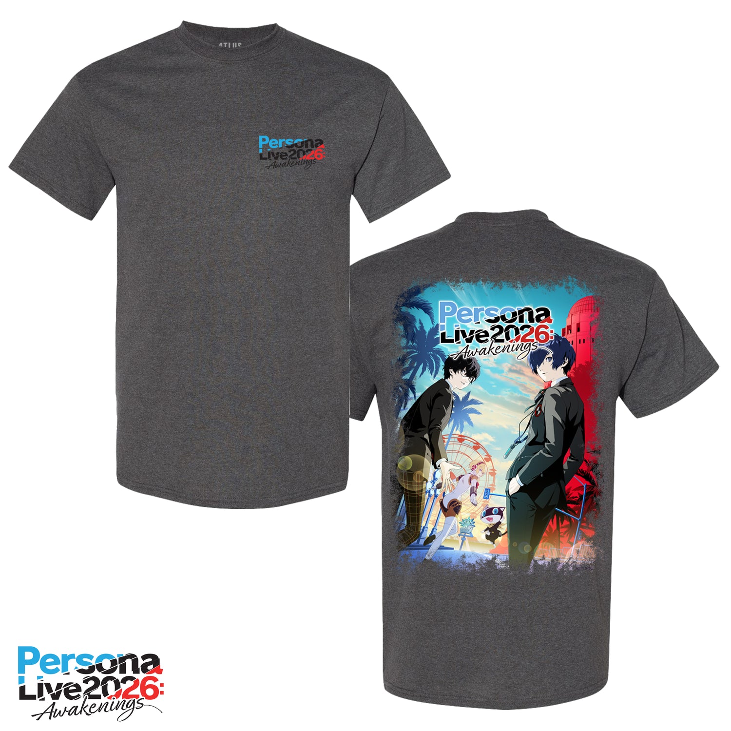 [PRE-ORDER] Persona Live 2026: Awakenings Gray T-Shirt