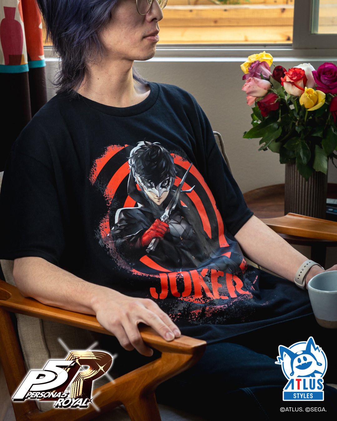 [PRE-ORDER] Persona 5 Royal: Joker Phantom Thief Black Graphic Tee