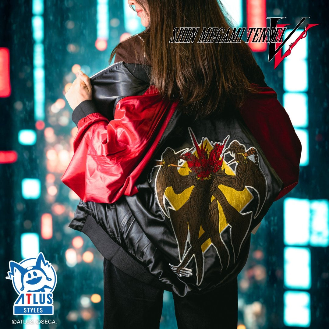 Shin Megami Tensei V Vengeance: Chaos vs Law Reversible Bomber Jacket
