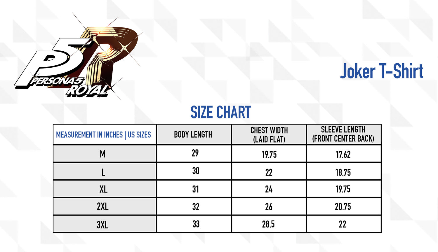 [PRE-ORDER] Persona 5 Royal: Joker Phantom Thief Black Graphic Tee