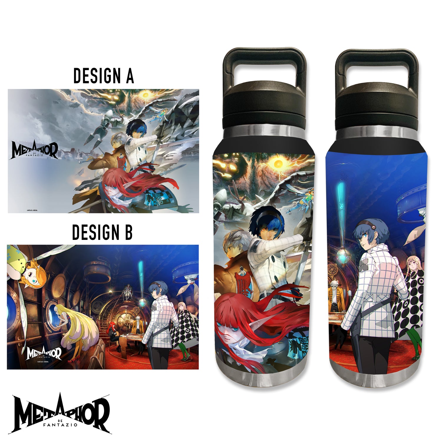 [PRE-ORDER] Metaphor: ReFantazio –  Double-Wall Stainless Steel Tumbler 37 oz.
