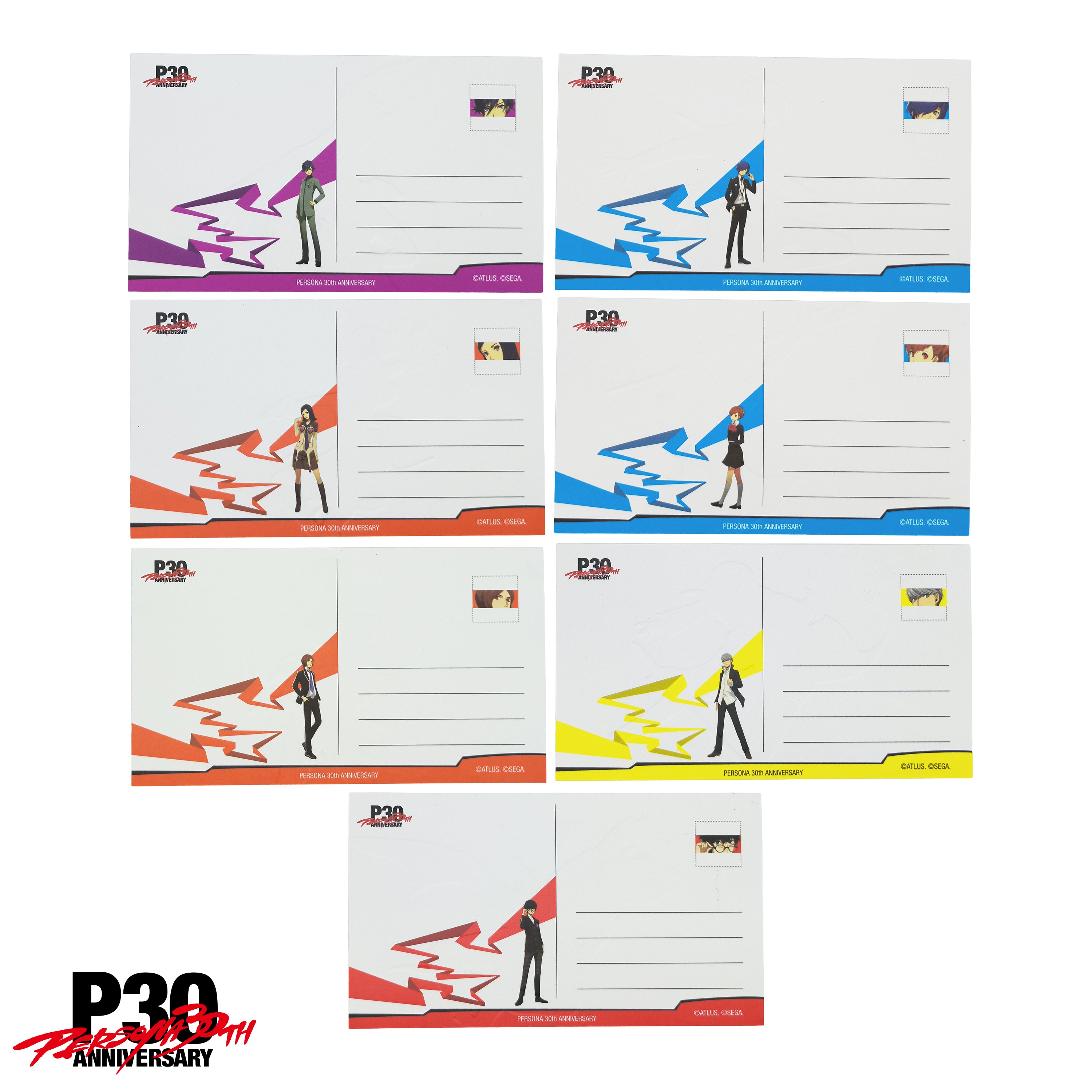 PRE-ORDER] Persona 30th Anniversary: 7-Piece Postcard Set – SHOP ATLUS