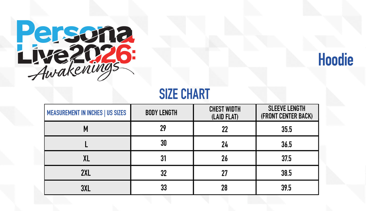 [PRE-ORDER] Persona Live 2026: Awakenings Hoodie