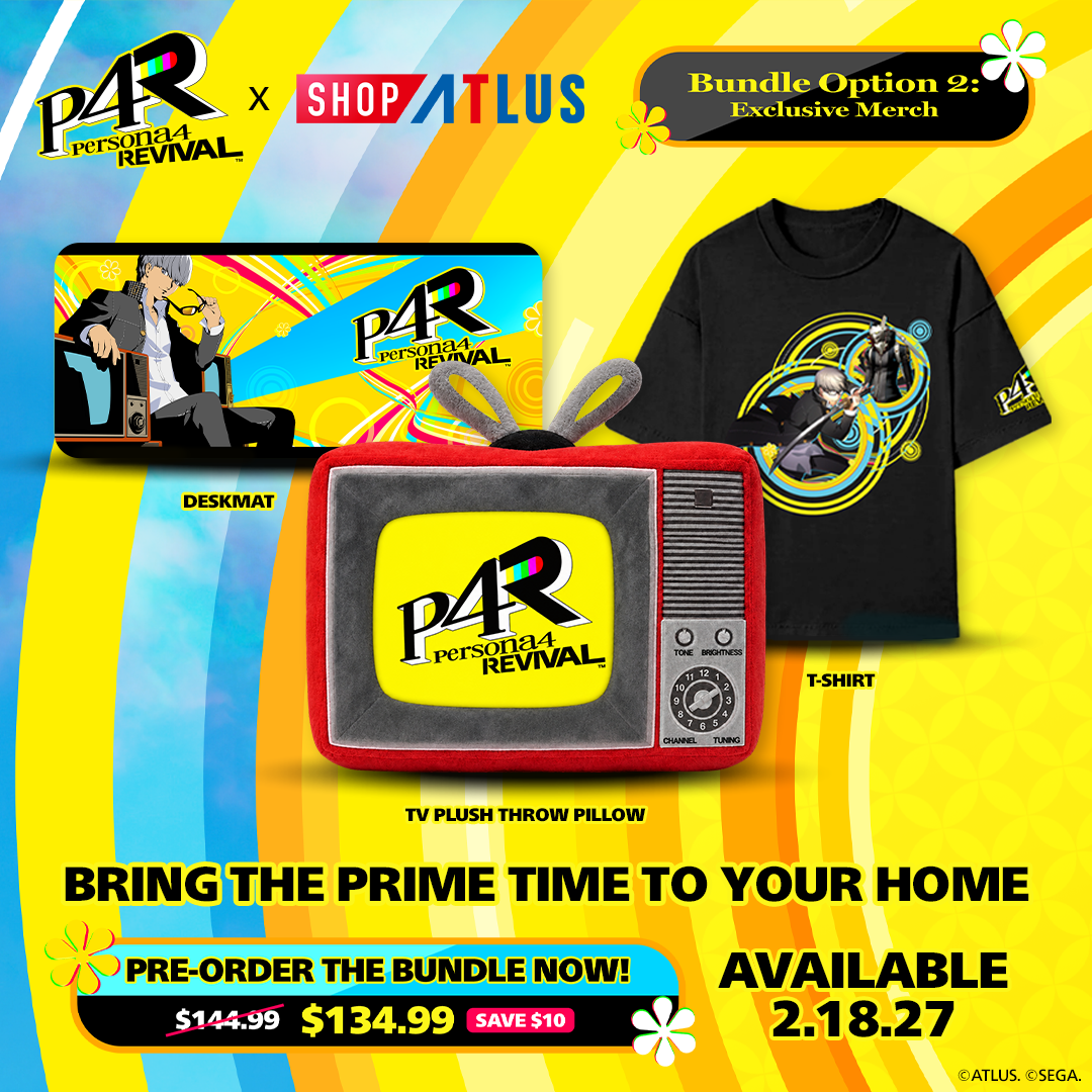 [LIMITED PRE-ORDER BUNDLE] Persona 4 Revival Exclusive SHOP ATLUS Merch Set
