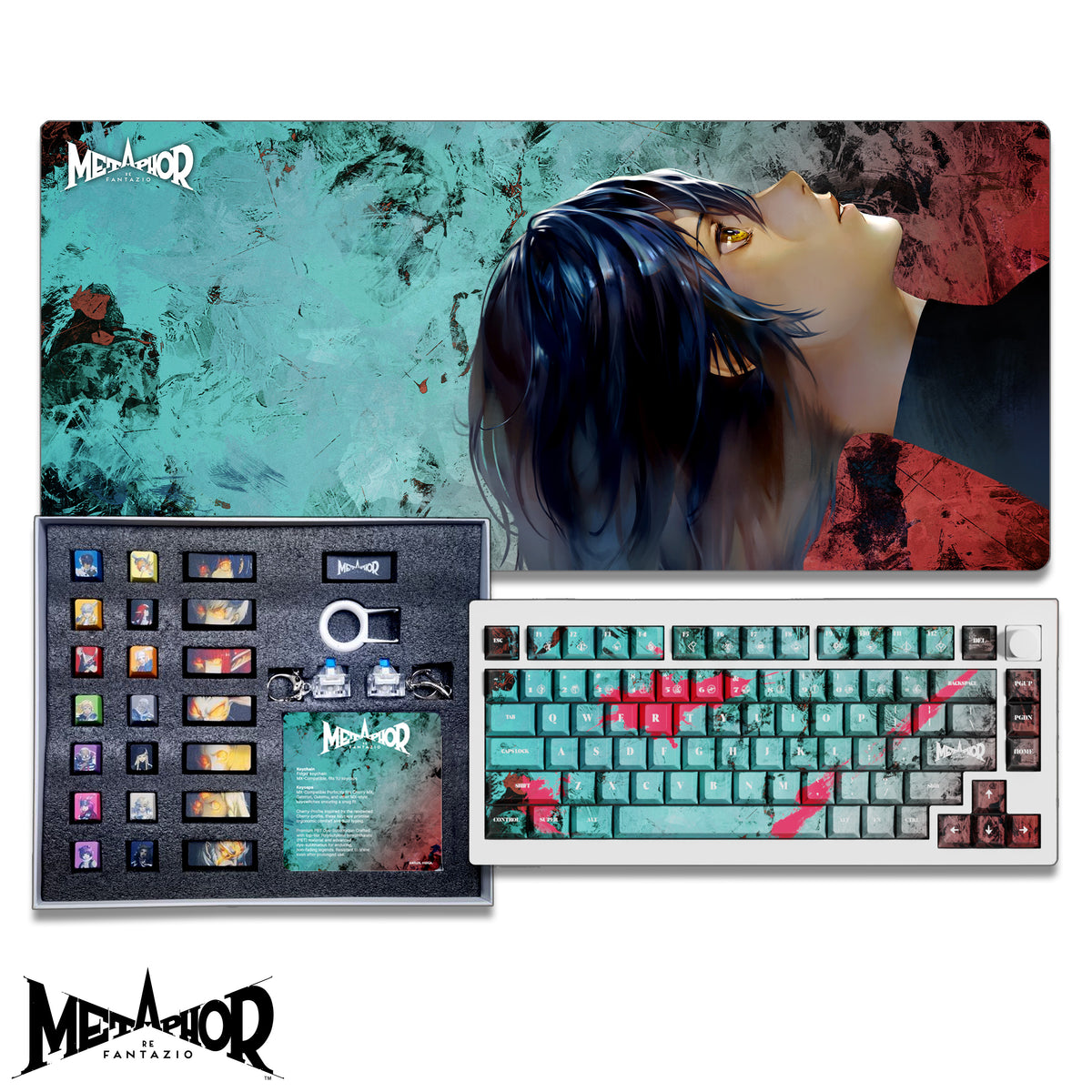 [PRE-ORDER] Metaphor: ReFantazio Premium Collector Mechanical Keyboard, Novelty Keycaps, and Deskmat