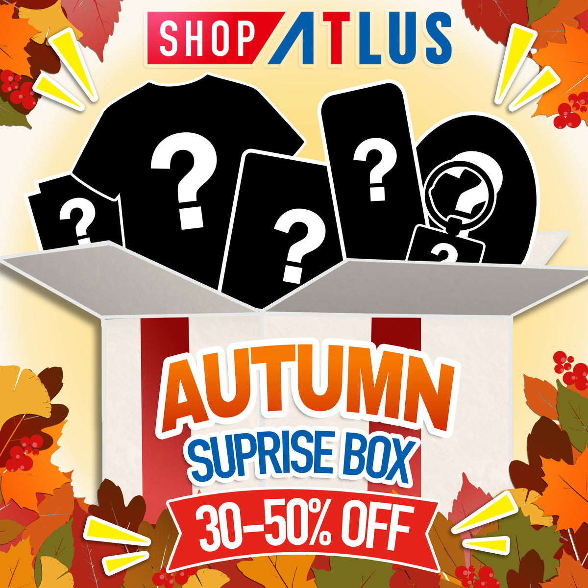 [PRE-ORDER] SHOP ATLUS AUTUMN SURPRISE MERCH BOX!