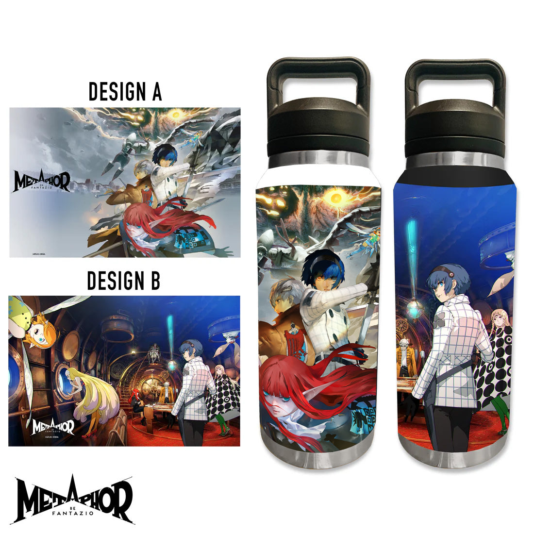 [PRE-ORDER] Metaphor: ReFantazio –  Double-Wall Stainless Steel Tumbler 37 oz.