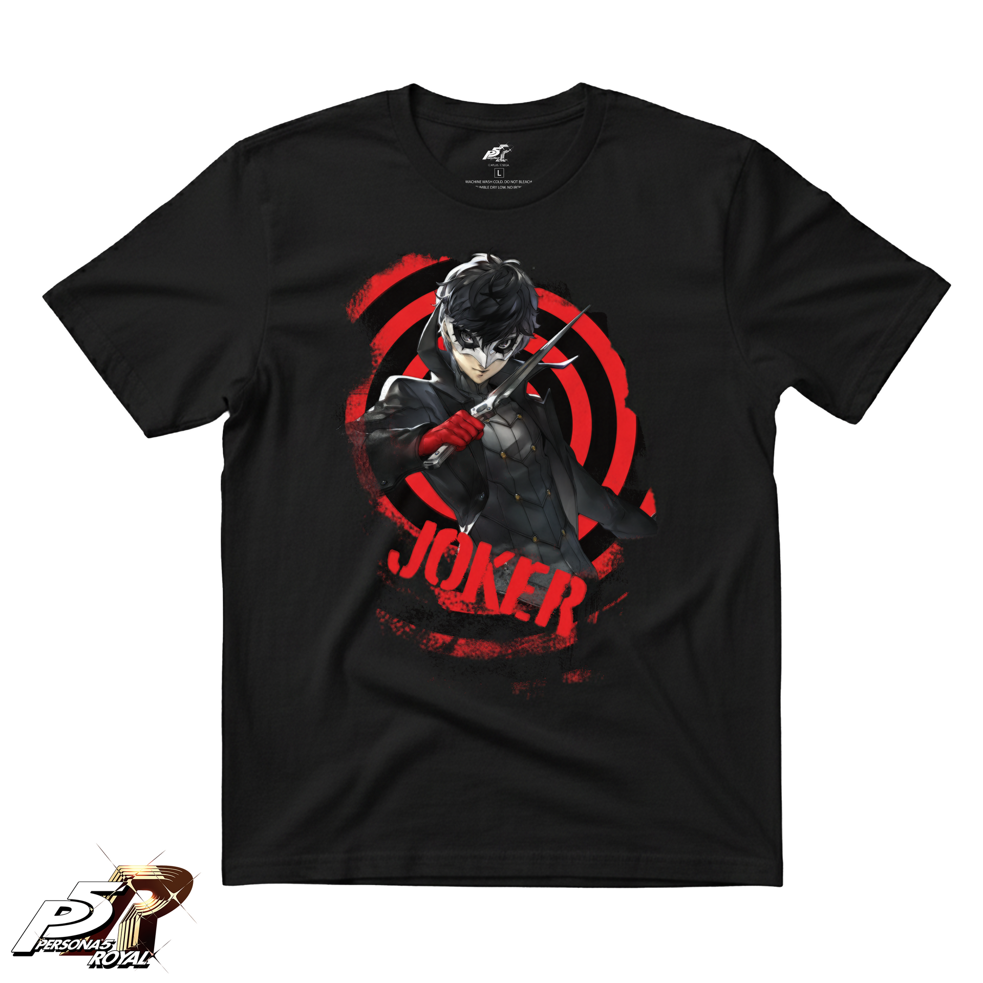 ペルソナ5 ザ・ロイヤル Tシャツ (ブラック) ジョーカー Persona 5 Royal: Joker Phantom Thief Black Graphic Tee – SHOP ATLUS