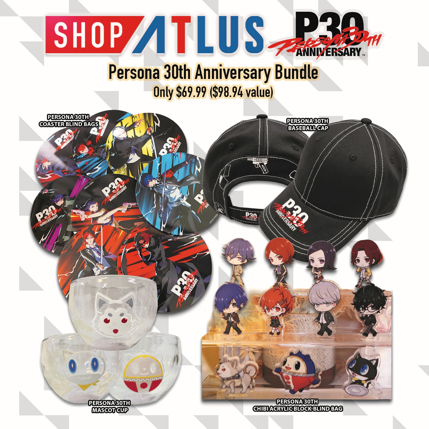 SHOP ATLUS x ANIME IMPULSE: Persona 30th Anniversary Bundle
