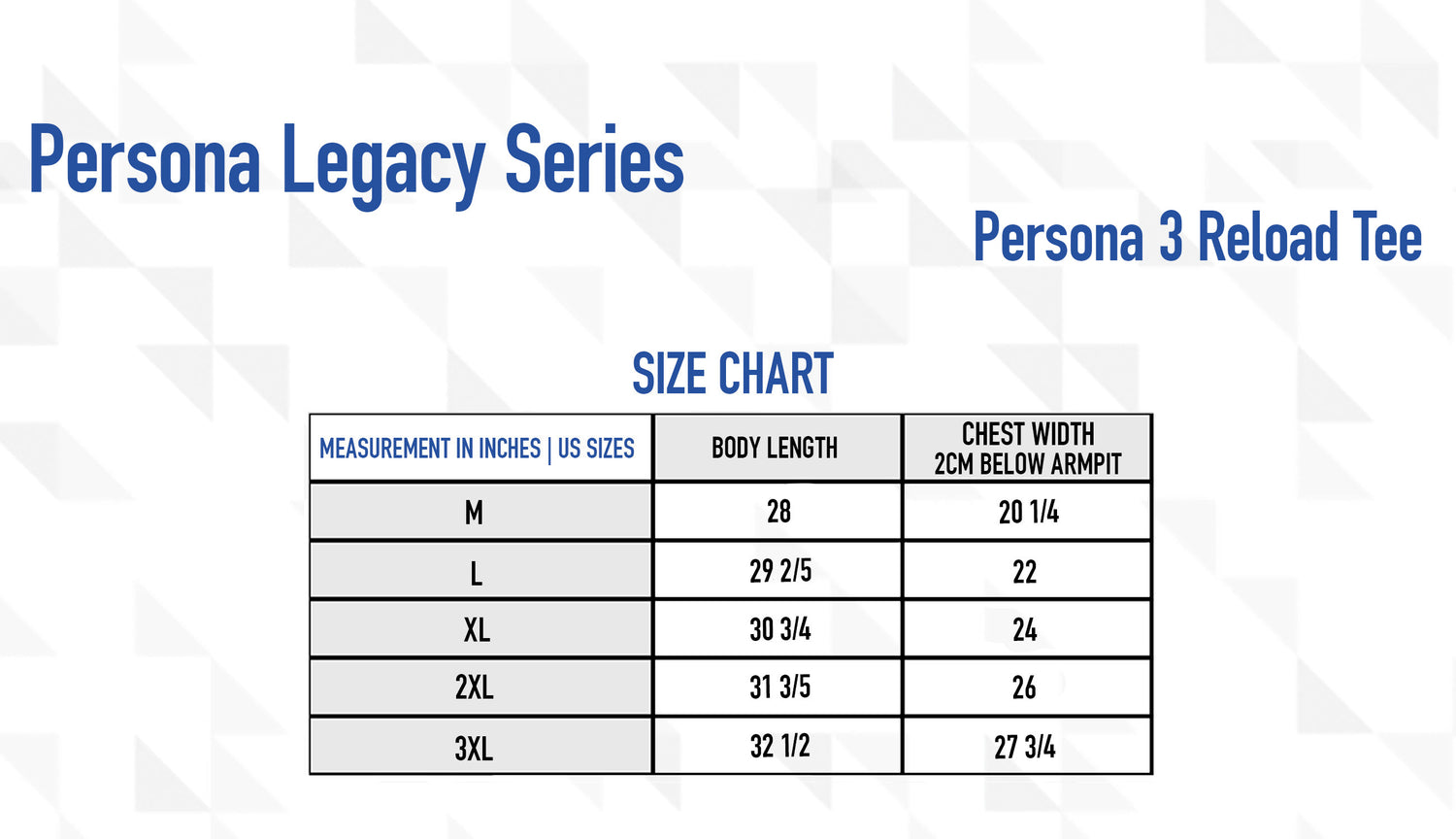 Persona Legacy Series – Persona 3 Reload Tee