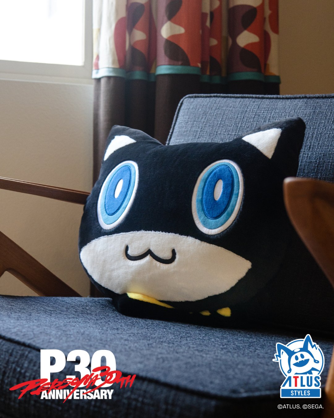 [PRE-ORDER] Persona 30th Anniversary: Mascot Throw Pillow - Morgana