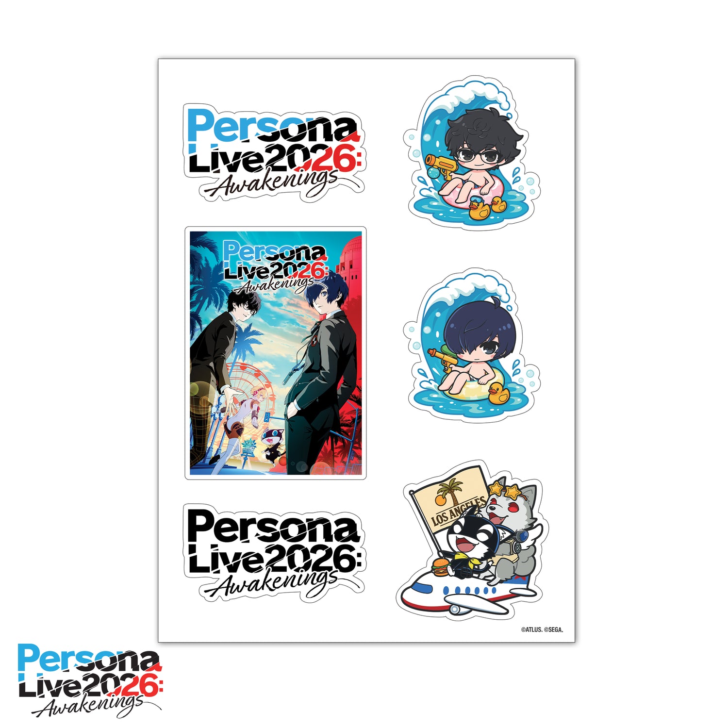 Persona Live 2026: Awakenings Temporary Tattoo Sheet